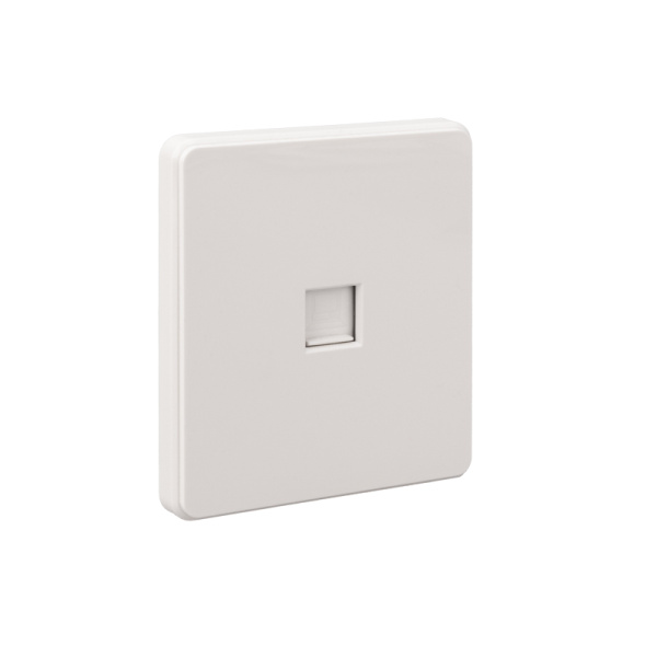 Розетка ROUND компьютерная RJ45 кат6 с/у перламутр KRANZ