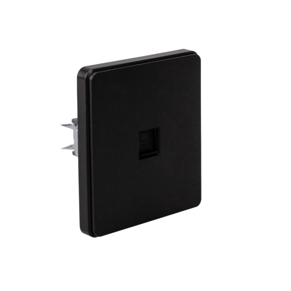 Розетка ROUND компьютерная RJ45 кат6 с/у оникс KRANZ