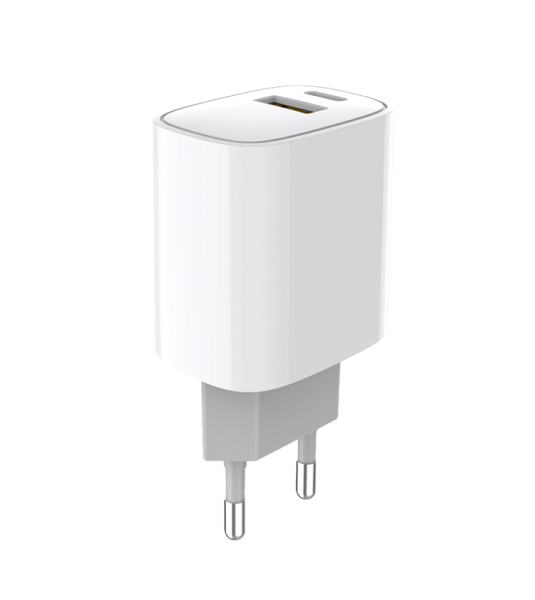 Сетевое зарядное устройство с двумя портами USB-A + USB-C, 20Вт REXANT