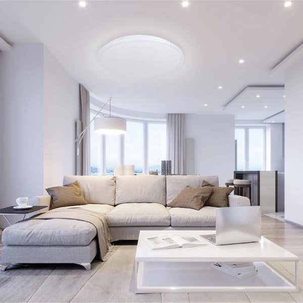 Светильник настенно-потолочный Thalassa LED 72 Вт 2700-6500 К управление с пульта и выключателя, диммирование, встроенный ночник Extra REXANT