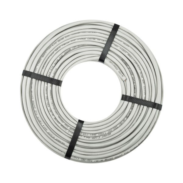 Кабель витая пара F/UTP, CAT 5e, PVC, 4PR, 24AWG, INDOOR, SOLID, серый, 100м REXANT