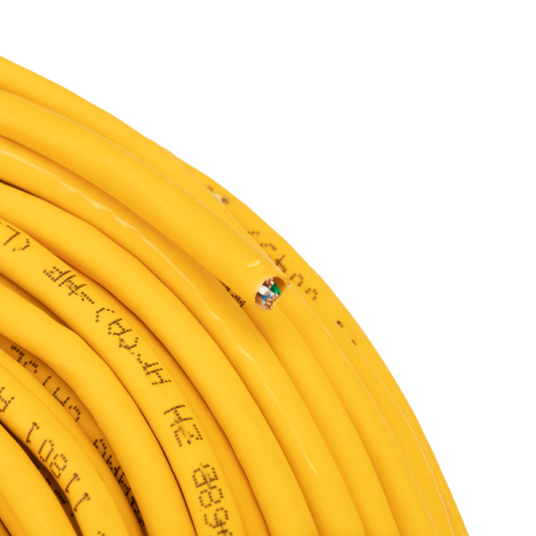 Кабель витая пара U/UTP, CAT 5e, ZH нг(А)-HF, 4PR, 24AWG, INDOOR, SOLID, оранжевый, 100м REXANT