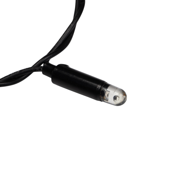 Гирлянда Светодиодный Дождь 2х3м, постоянное свечение, черный провод, 230 В, диоды КРАСНЫЕ