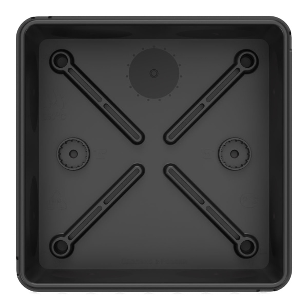 Коробка распределительная 60-0300-9005-ПП для ПМ двухкомпонентная безгалогенная (HF) черная 100х100х50 с противопожарной пластиной (66шт/уп) Промрукав