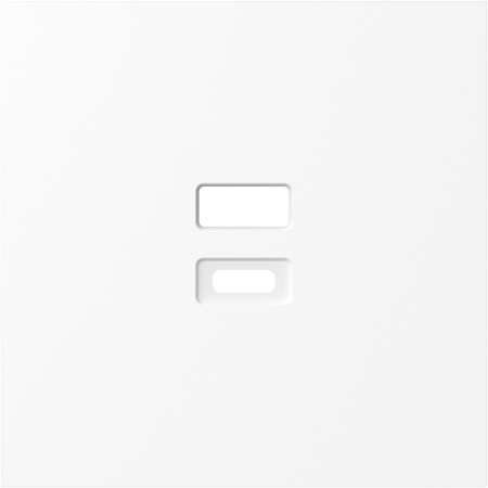 Накладка для розеток USB, глянцевый белый, серия S08