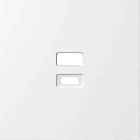 Накладка для розеток USB, матовый белый, серия S08