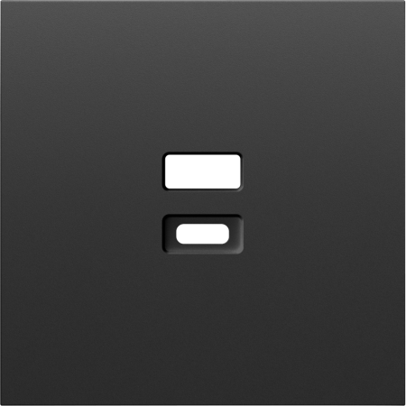 Накладка для розеток USB, черный графит, серия S08