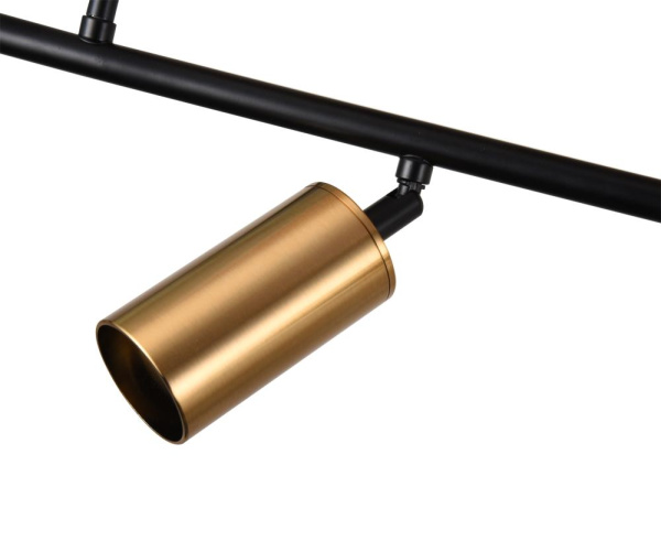 07615-5 Люстра Кайко черный/бронза Gu10 50W