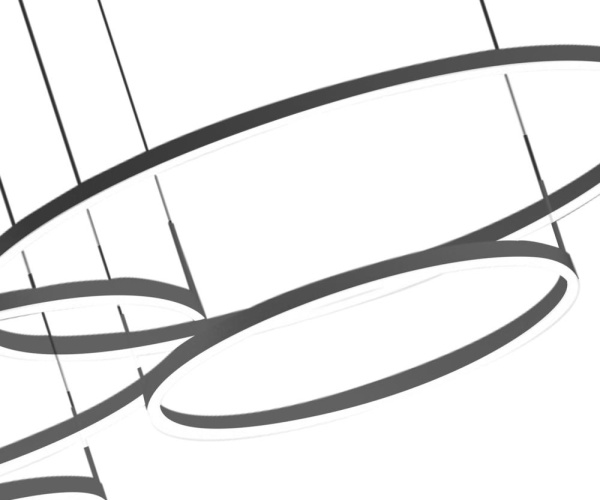 08204,19PA(4000K) Подвес димм. Тор черный Led 174W