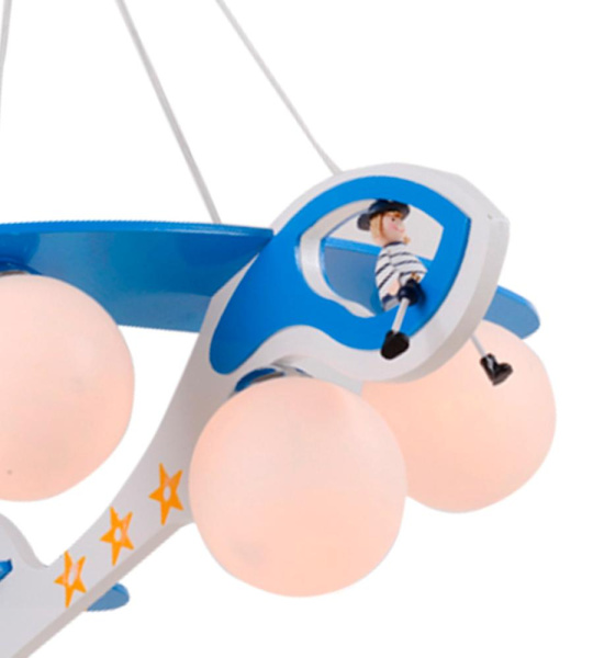 07494 Подвес Аэроплан голубой