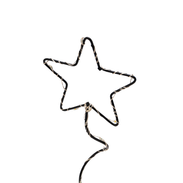 Металлическая 3D-фигура Елочка 45см, цвет свечения теплый белый, питание 3хАА (не в комплекте) NEON-NIGHT