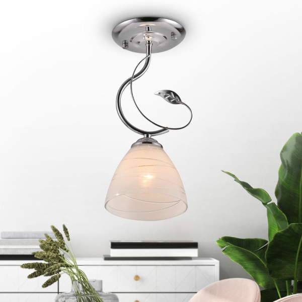 Светильник потолочный Rivoli Kathleen 9110-201 1 * Е27 60 Вт модерн для натяжных потолков