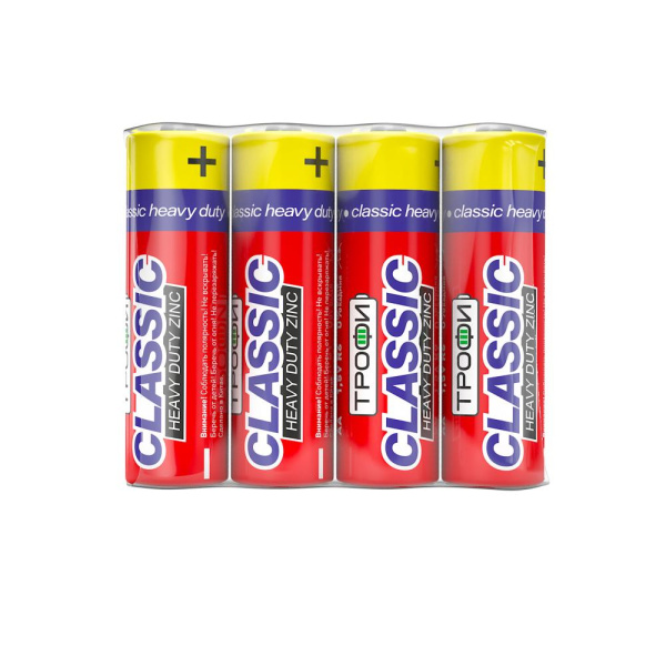 Батарейки Трофи R6-4S CLASSIC HEAVY DUTY Zinc (60/1200/28800)