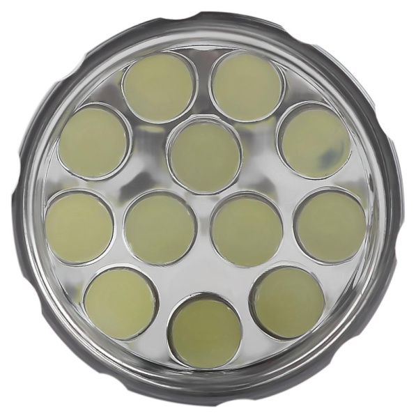 Светодиодный фонарь Трофи TM12 ручной на батарейках алюминиевый