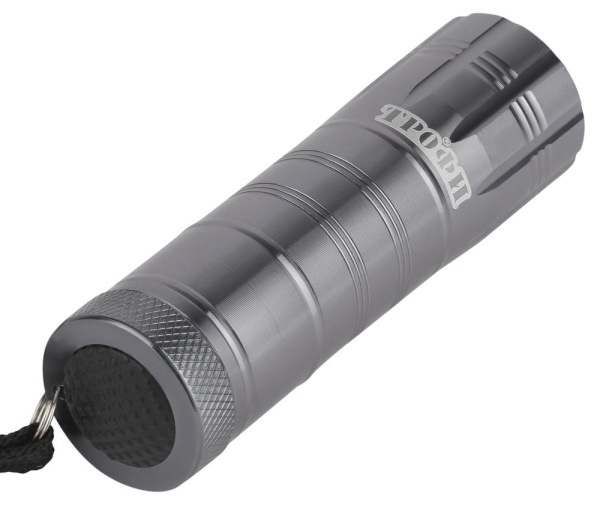Светодиодный фонарь Трофи TM12 ручной на батарейках алюминиевый