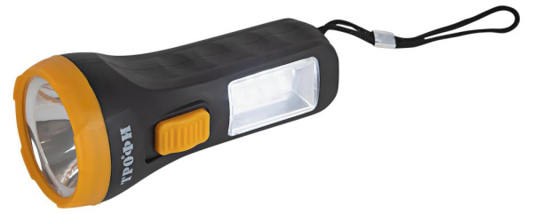 Светодиодный фонарь Трофи UB-101 универсальный на батарейках 1Вт 1 SMD+4 LED 1хAA