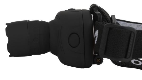 Фонарь налобный светодиодный Трофи Налобные GB-301 на батарейках мощный яркий 2 режима черный с регулируемым фокусом