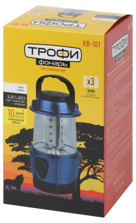 Фонарь кемпинговый светодиодный Трофи KB-101 на батарейках
