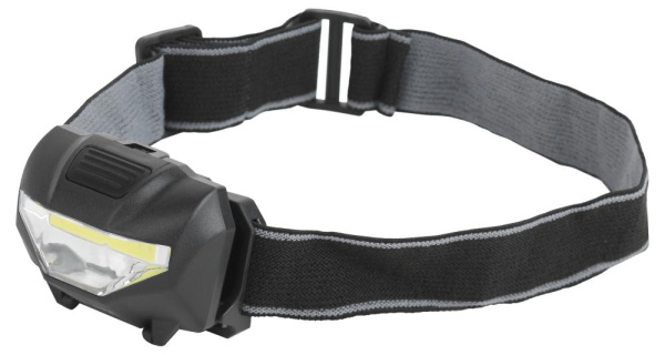 Фонарь налобный светодиодный ЭРА GB-501 Блэкджек на батарейках мощный яркий 3 режима черный