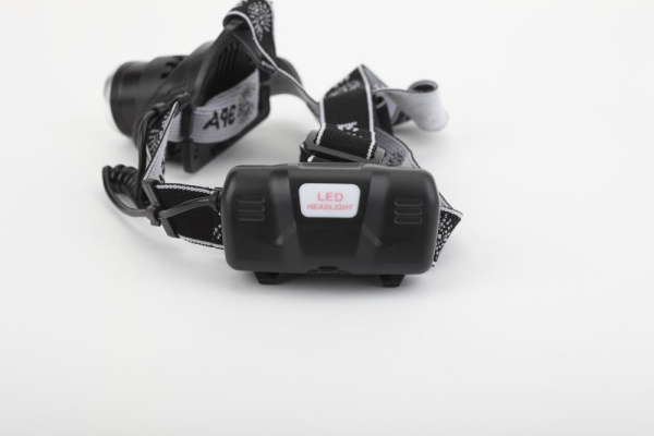 Фонарь налобный светодиодный ЭРА GA-805 аккумуляторный яркий мощный 3 режима черный