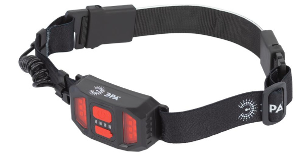 Фонарь налобный светодиодный ЭРА GA-807 Кибер аккумуляторный 5 Вт COB, 3 режима, miscro USB