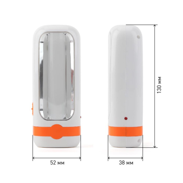 Фонарь кемпинговый светодиодный ЭРА White Edition KA10S аккумуляторный яркий походный светильник бело-оранжевый