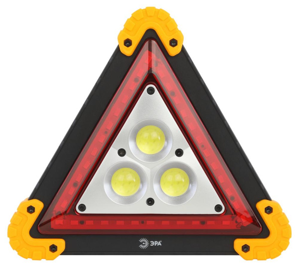 Фонарь автомобильный ЭРА  AA-801 аккумуляторный, светодиодный, аварийный знак [15 Вт, COB+LED, power bank]