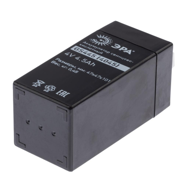 Аккумуляторы свинцово-кислотные ЭРА GS445 4V 4,5Ah
