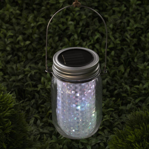 SL-GL14-JAR-2 ЭРА Садовый светильник на солнечной батарее, стекло, металл, прозрачный, 13,5 см (24/7