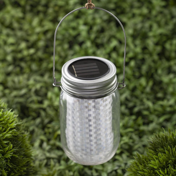 SL-GL14-JAR-2 ЭРА Садовый светильник на солнечной батарее, стекло, металл, прозрачный, 13,5 см (24/7