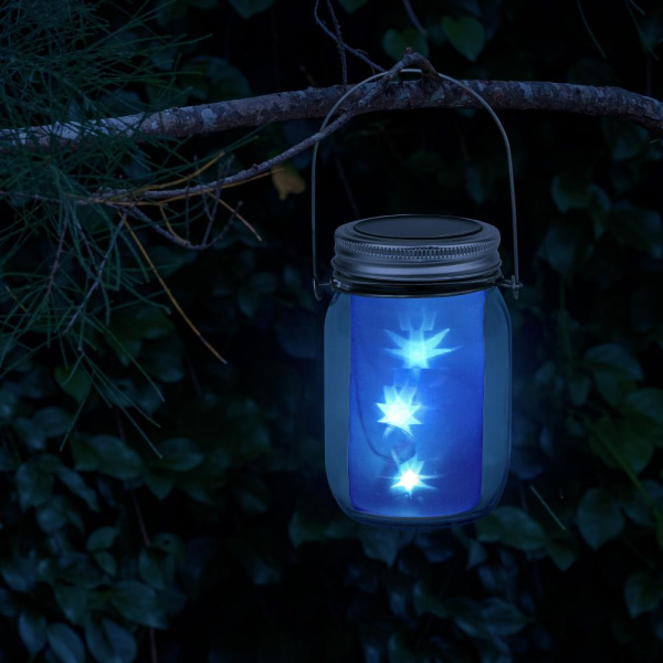 SL-GL14-JAR-3 ЭРА Садовый светильник на солнечной батарее, стекло, металл, прозрачный, 13,5 см (24/7