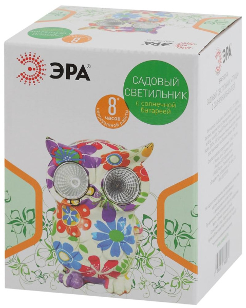 ERAFYS01-04 ЭРА Садовый светильник Птица на солнечной батарее, полистоун, 15 см (24/288)