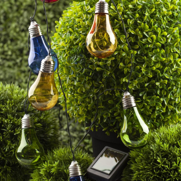 ERALM01-01 ЭРА Садовая гирлянда 10 подсвечиваемых  светодиодами лампочек (12/216)