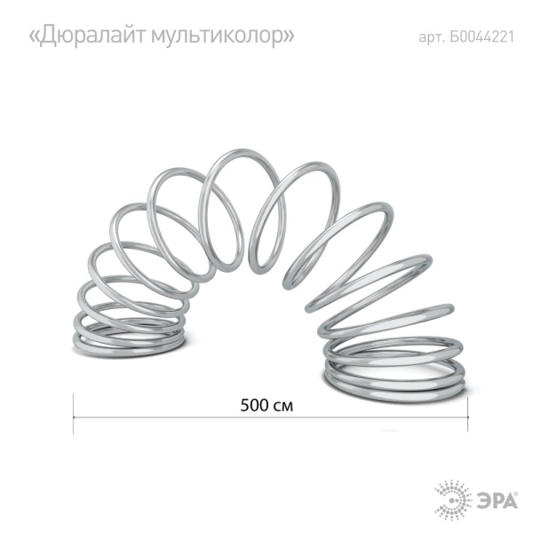 ERANN24-12  Садовая гирлянда ЭРА ERANN24-12 дюралайт на солнечной батарее мультиколор 5 м