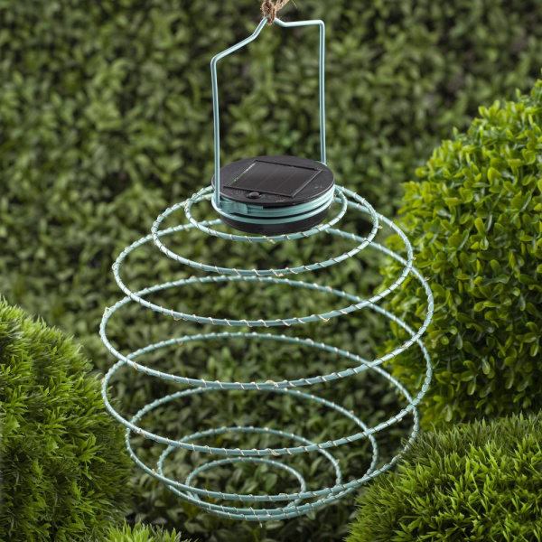 ERASF024-28 ЭРА Садовый подвесной светильник Спираль на солнечной батарее, 16 см (24/576)