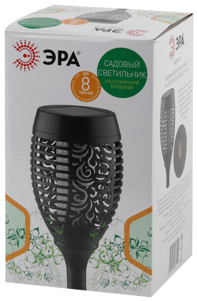 ERASF012-35 ЭРА Садовый светильник Факел на солнечной батарее, 72 см (12/192)