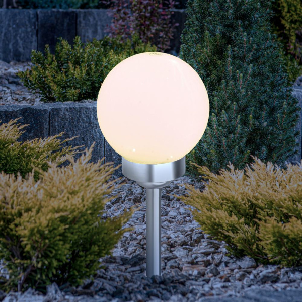 Светильник уличный ЭРА ERASF22-22 Шар на солнечных батареях садовый 25 см