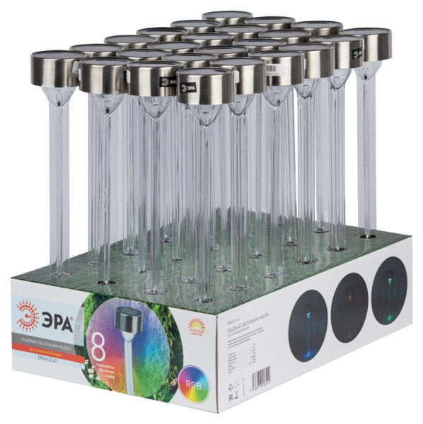 Светильник уличный ЭРА ERASF22-47 Радуга на солнечной батарее садовый 1LED