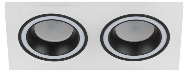 Встраиваемый светильник декоративный ЭРА DK92 WH/BK MR16/GU5.3 белый/черный