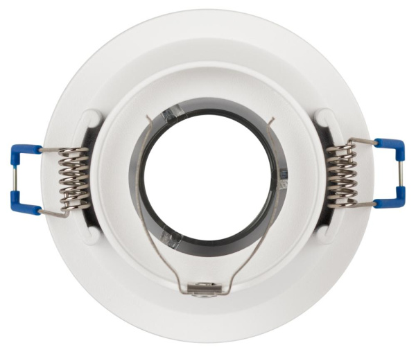 Встраиваемый светильник декоративный ЭРА KL103 WH/CH MR16 GU5.3 белый хром