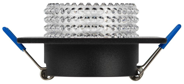 Встраиваемый светильник декоративный ЭРА DK110 BK/CL MR16 GU5.3 черный прозрачный