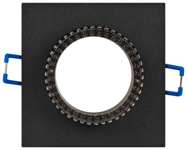 Встраиваемый светильник декоративный ЭРА DK110 BK/GR MR16 GU5.3 черный серый