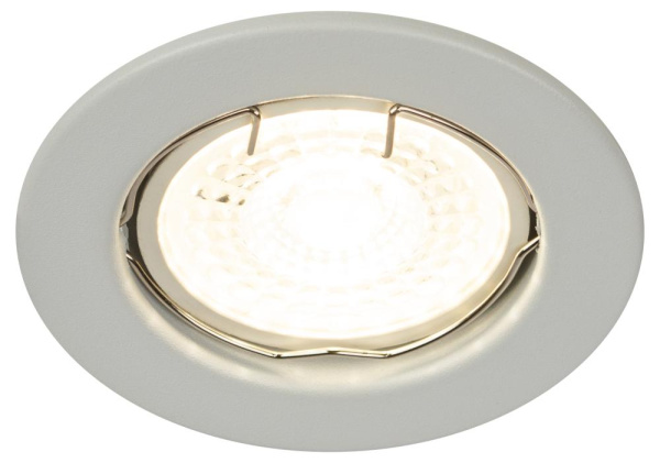 Встраиваемый светильник штампованный ЭРА ST1 SWH MR16 GU5.3 белый матовый