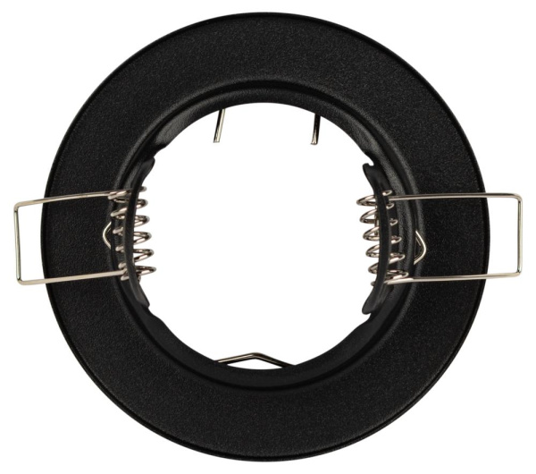 Встраиваемый светильник штампованный ЭРА ST1 SBK MR16 GU5.3 черный матовый