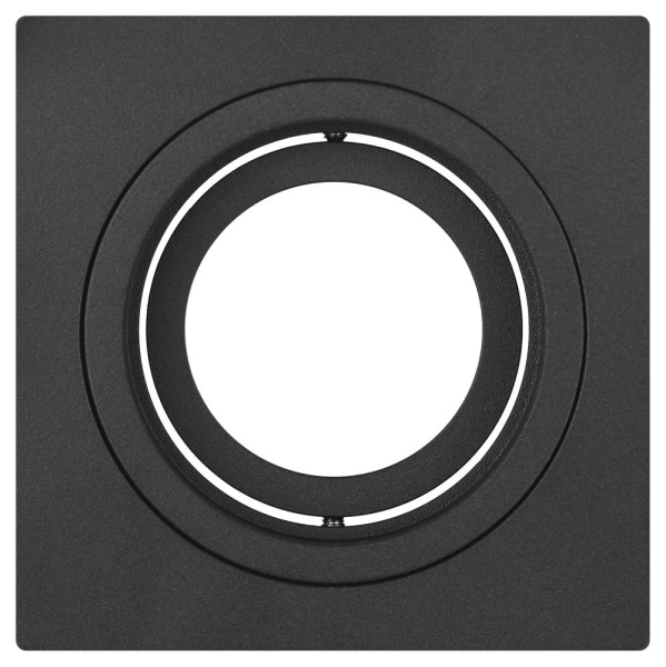 Встраиваемый светильник алюминиевый ЭРА KL85 BK MR16/GU5.3 черный