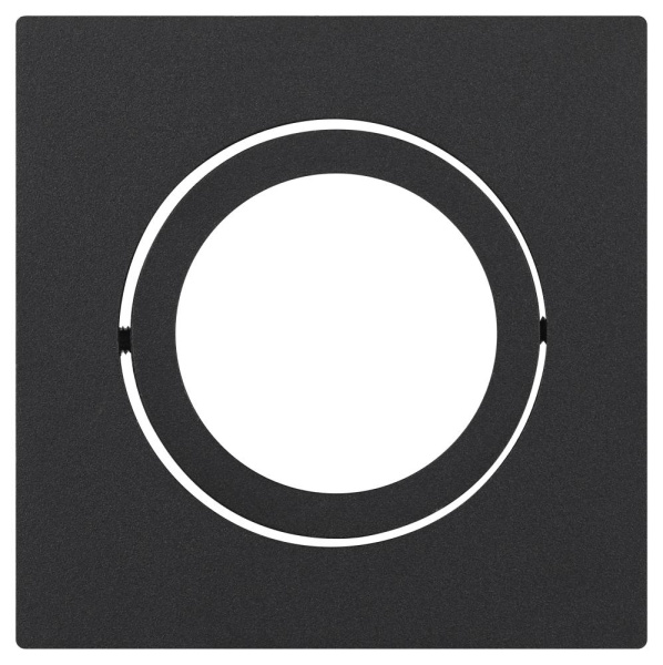 Встраиваемый светильник алюминиевый ЭРА KL87 BK MR16/GU5.3 черный