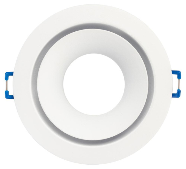 Встраиваемый светильник алюминиевый ЭРА KL100 WH MR16 GU5.3 белый