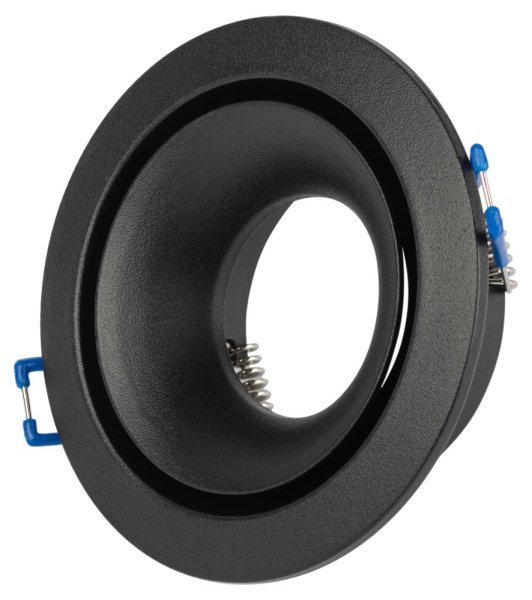 Встраиваемый светильник алюминиевый ЭРА KL100 BK MR16 GU5.3 черный