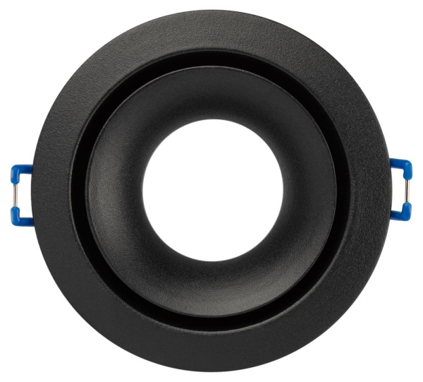 Встраиваемый светильник алюминиевый ЭРА KL100 BK MR16 GU5.3 черный