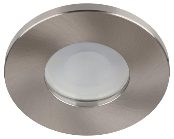 Встраиваемый светильник влагозащищенный ЭРА WR3 SN MR16/GU5.3, IP44, сатин/никель